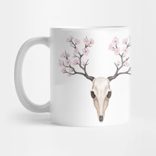 Blooming deer skull Mug